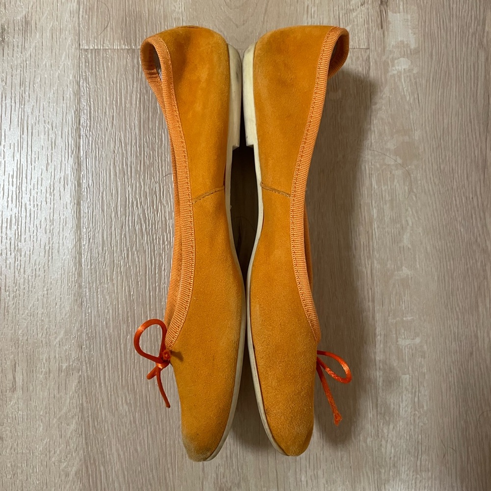 Orange Paoli Ballerina Flats